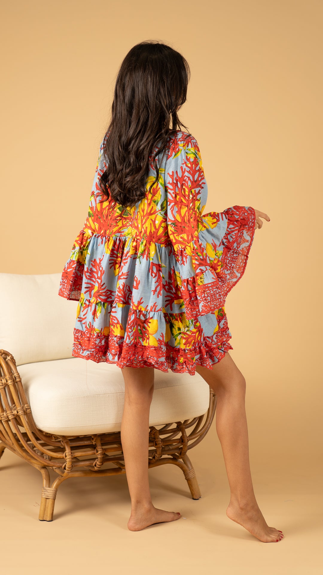 Gray Summer Dress نفنوف / CLOSE BACK