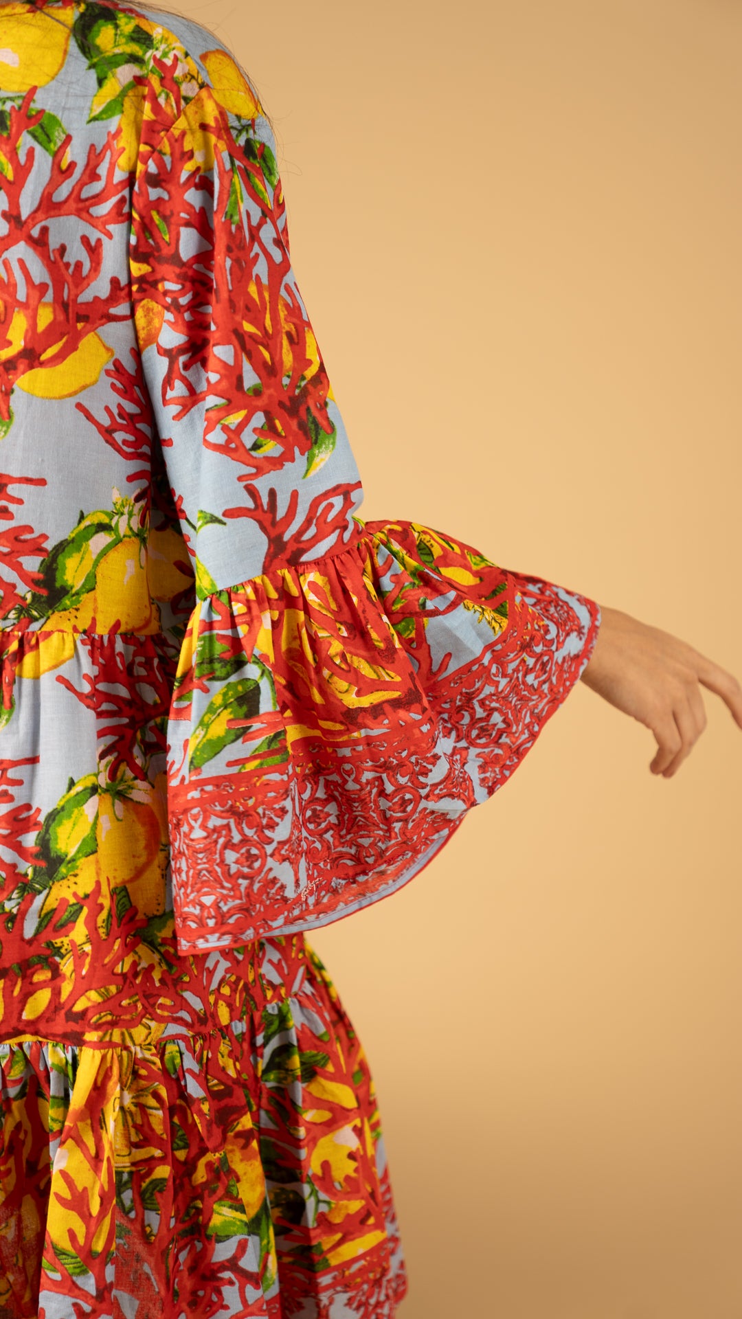 Gray Summer Dress نفنوف / Open Front