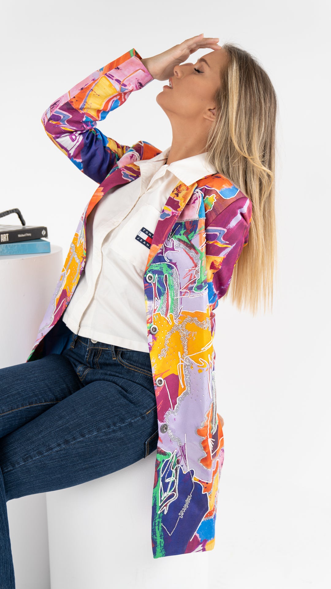 Aubergine Blazer Dress جاكيت