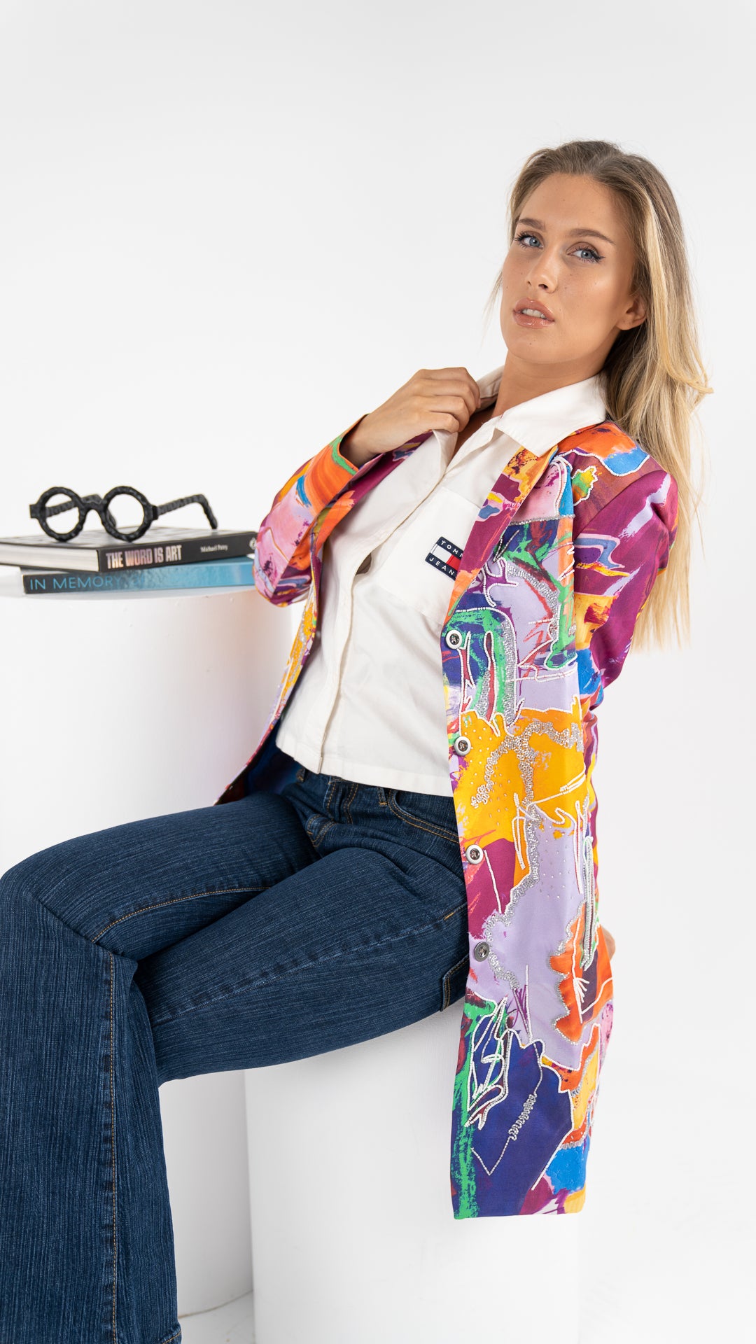 Aubergine Blazer Dress جاكيت