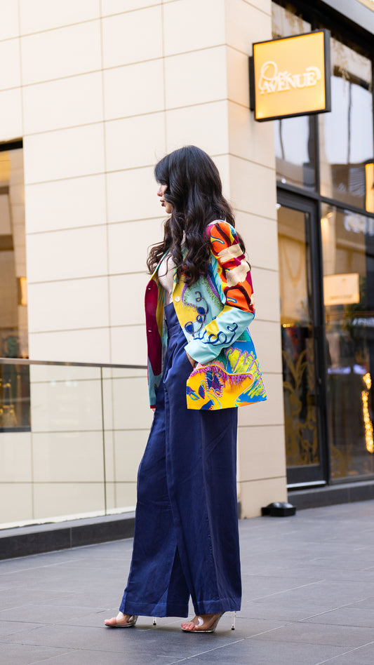 Coffee Overlap Trouser / Purple بنطرون