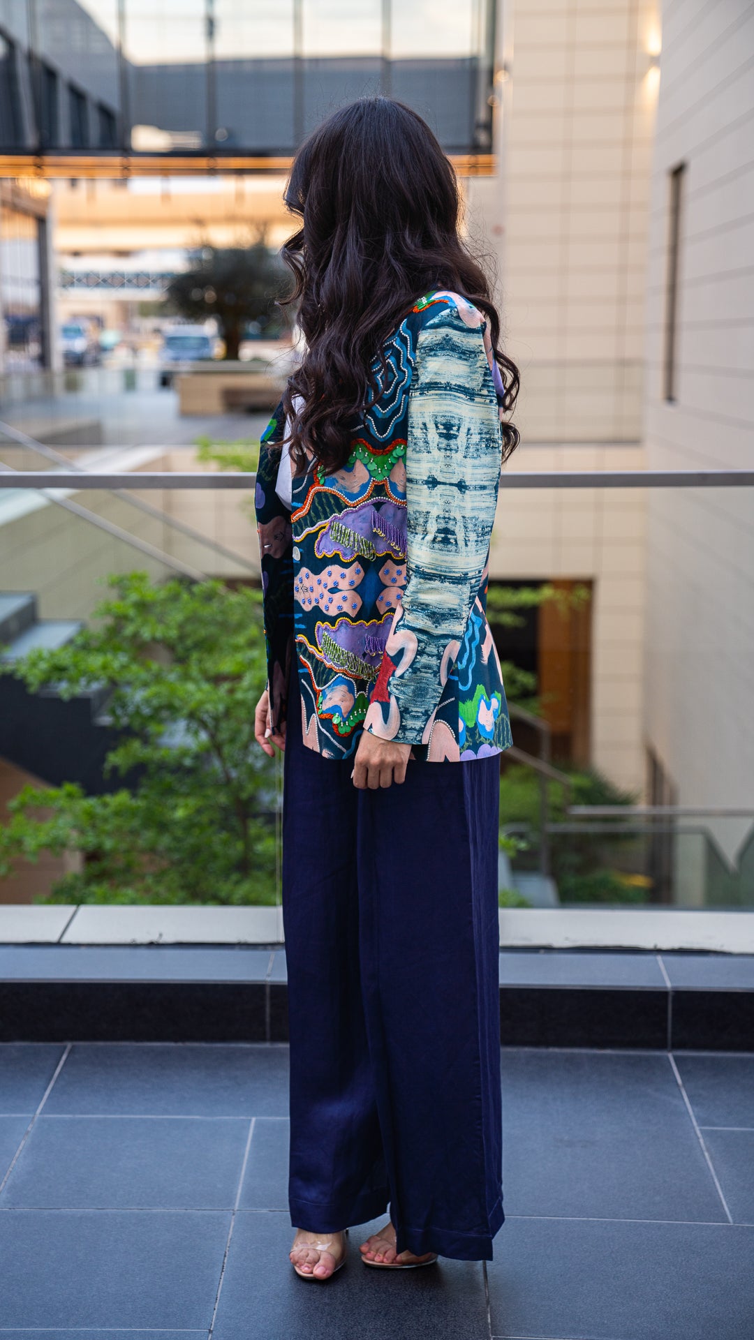 Cloudy EMB Blazer