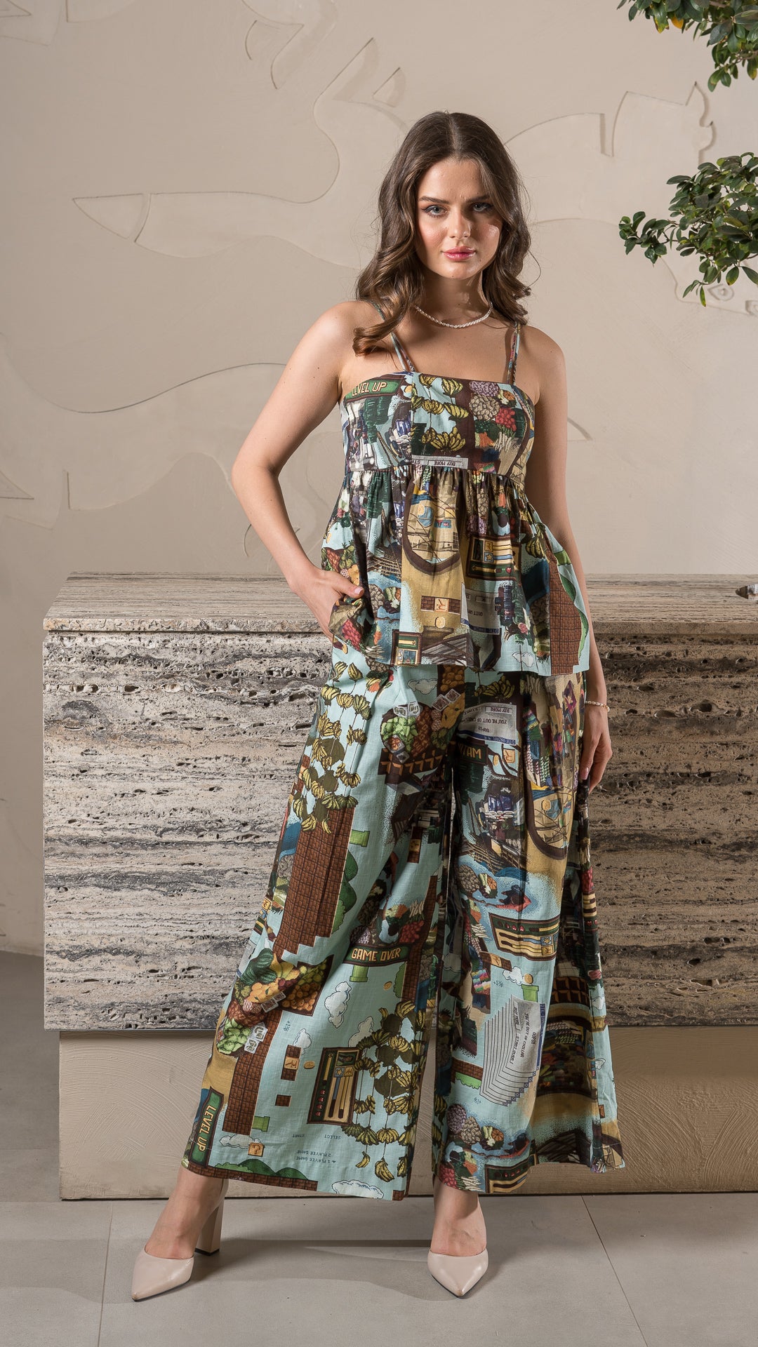 Village Pleated Pants