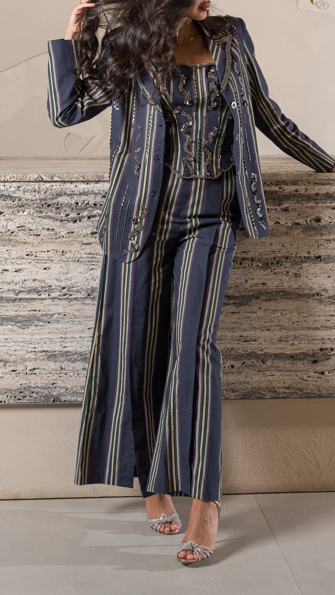 Navy Road EMB Blazer