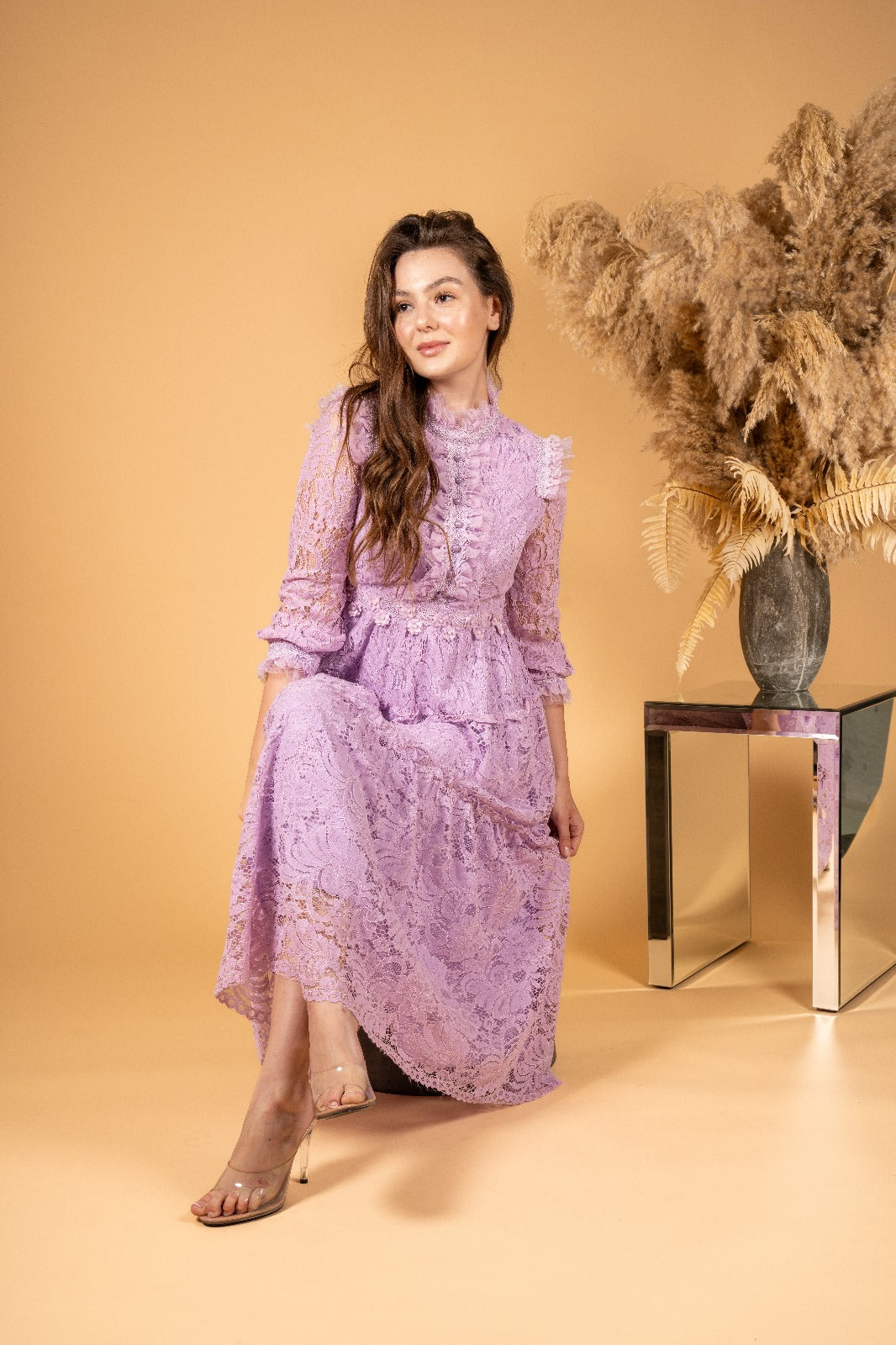 Lilac Lavender Dress نفانيف