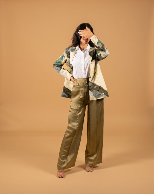 Marble Emroidered Blazer جاكيت
