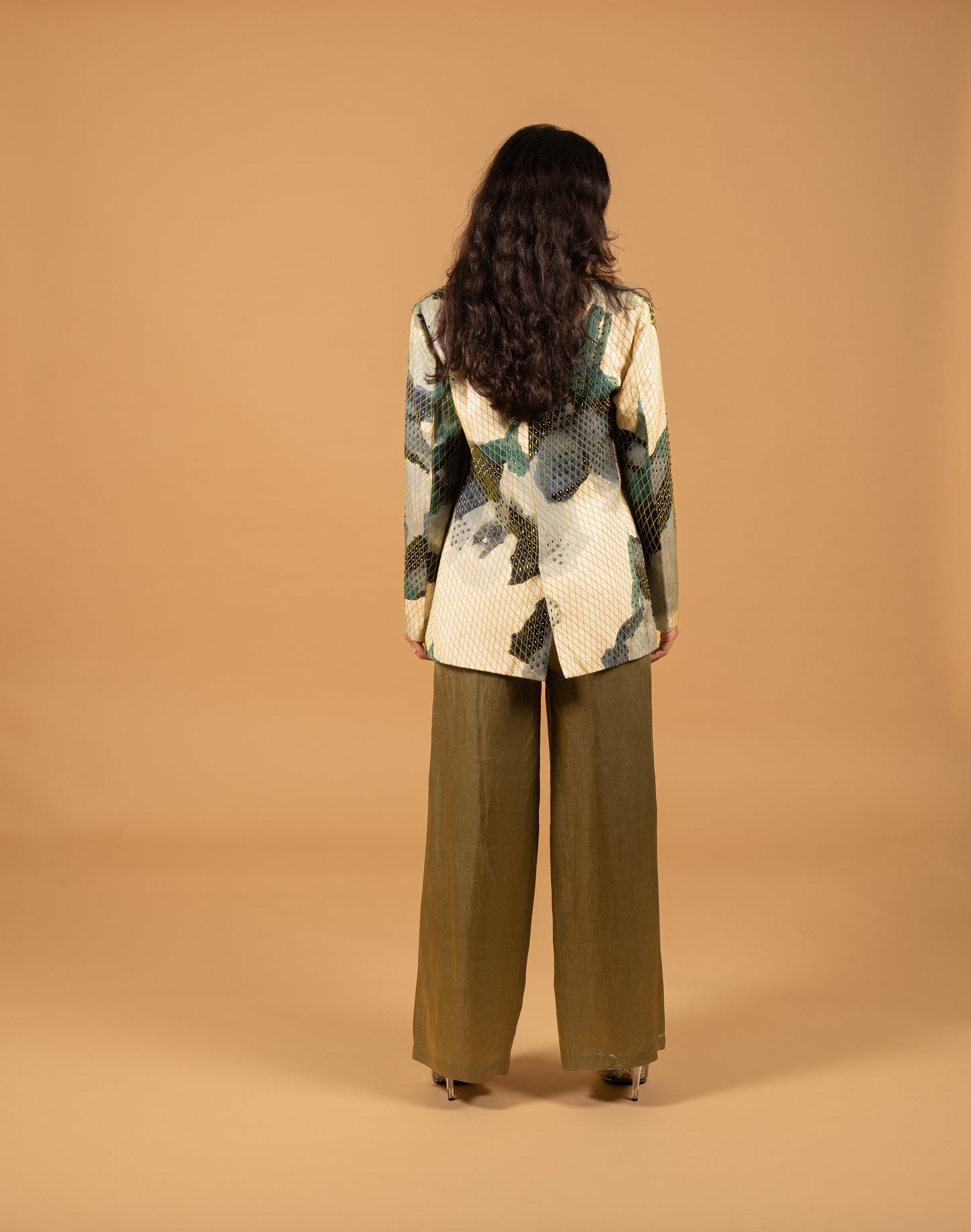 Marble Emroidered Blazer جاكيت