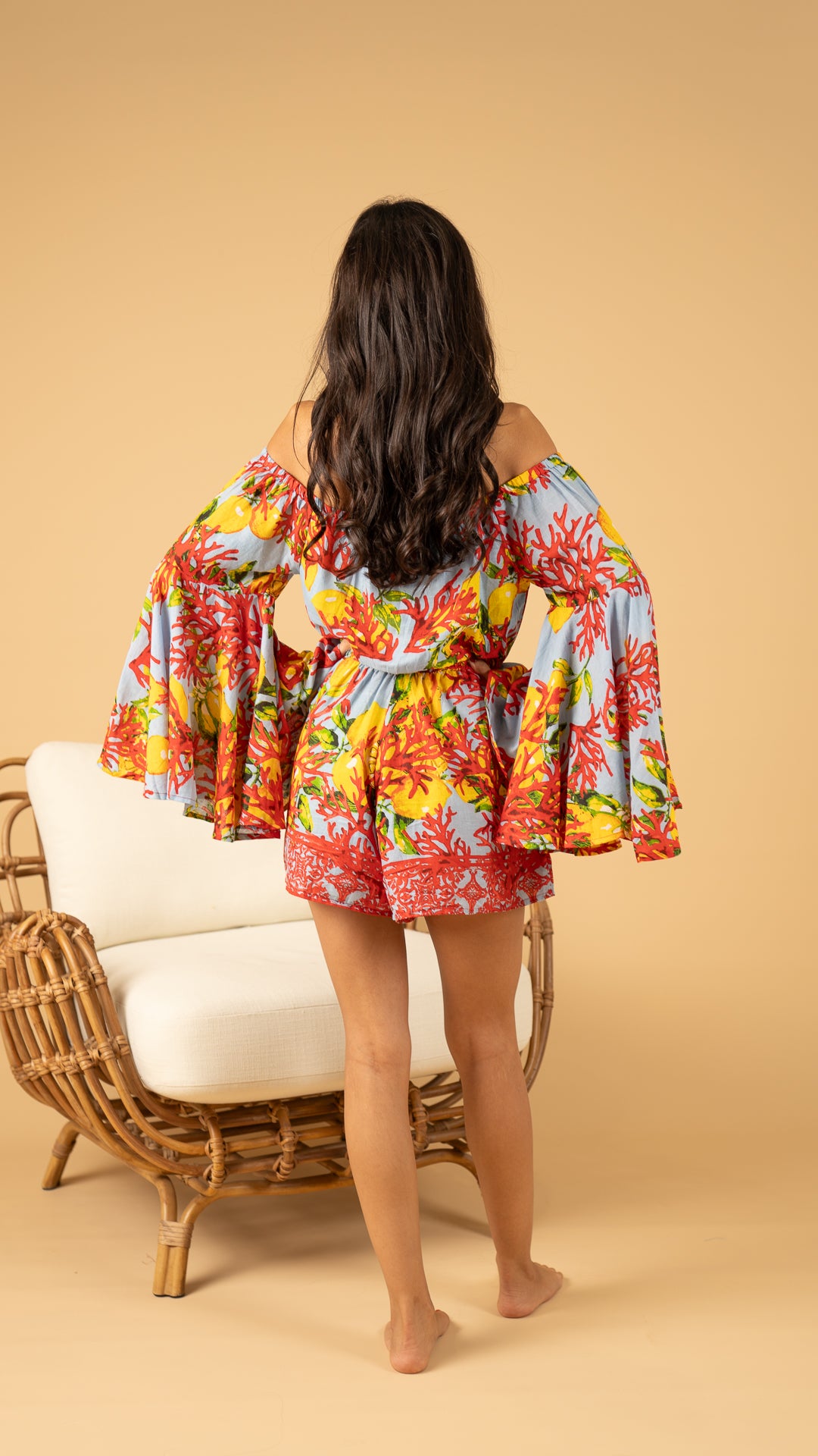 Gray Summer Short Jumpsuit جمبسوت