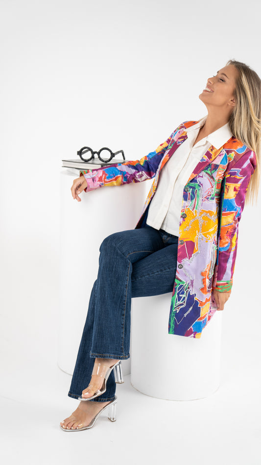 Aubergine Blazer Dress جاكيت