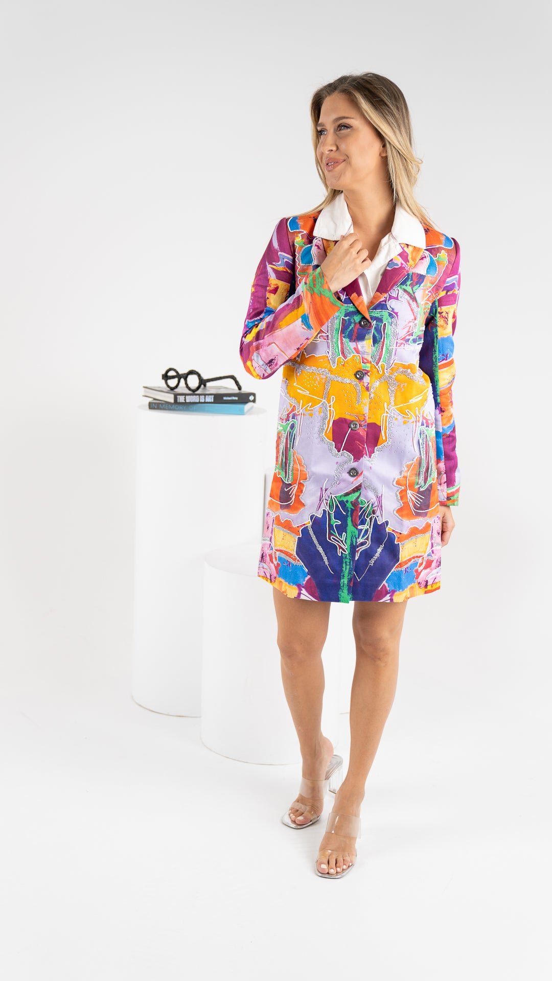 Aubergine Blazer Dress جاكيت