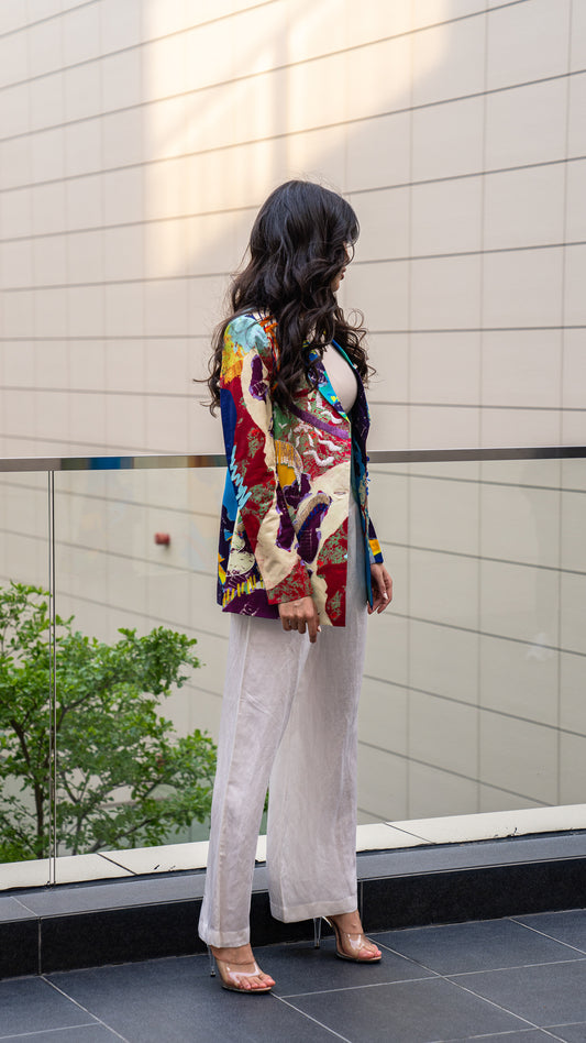 Stone EMB Blazer