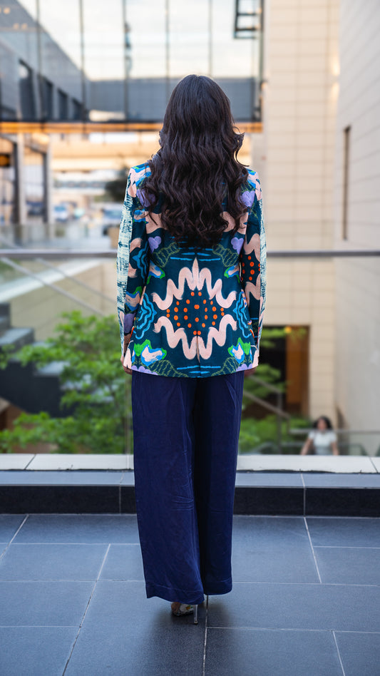 Cloudy EMB Blazer