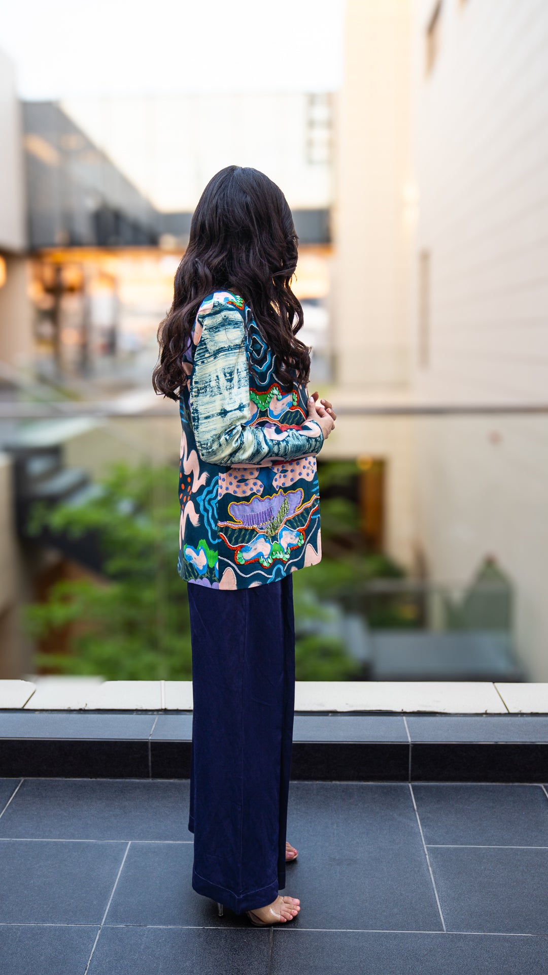 Cloudy EMB Blazer