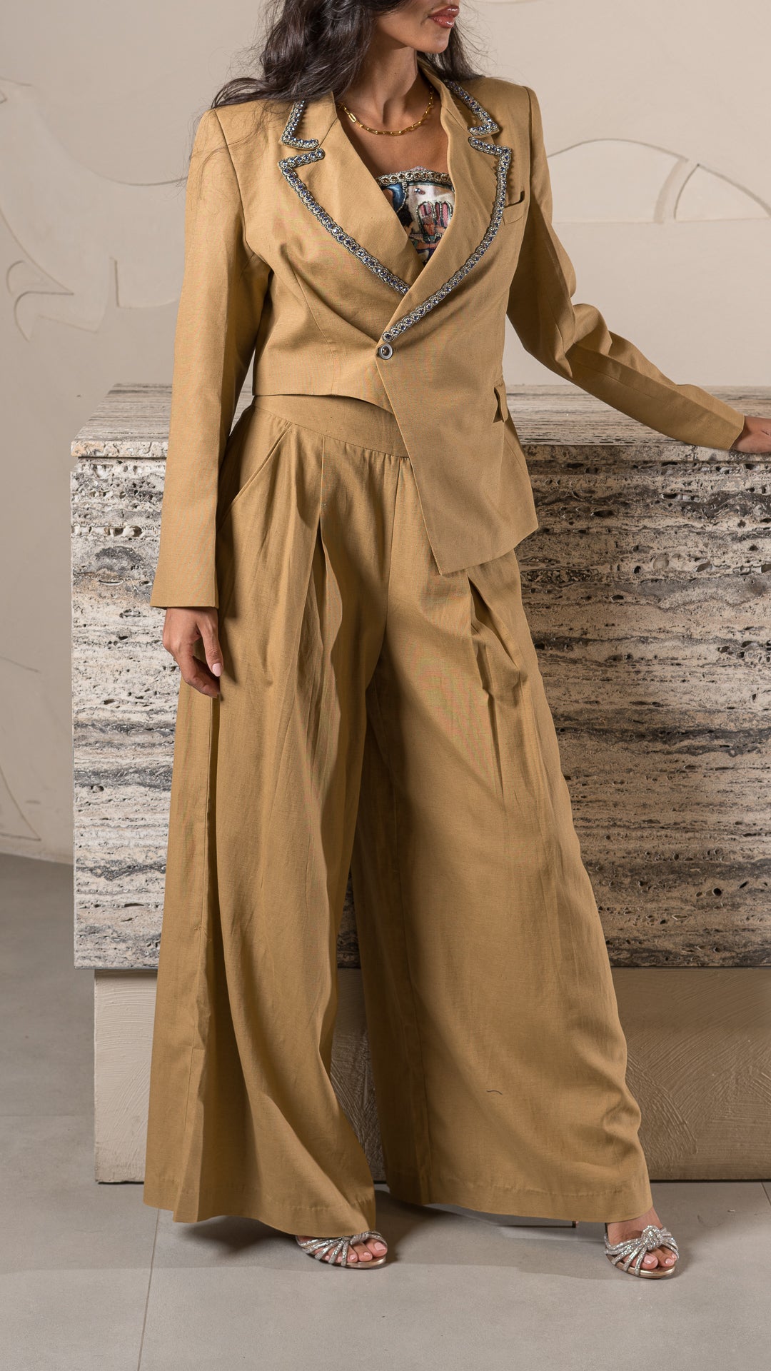 Golden Royal Pleated trouser